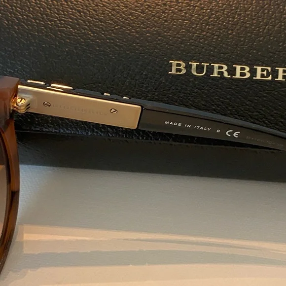 Burberry Women's Tortoise Shell Sunglasses - Picture 4 of 6